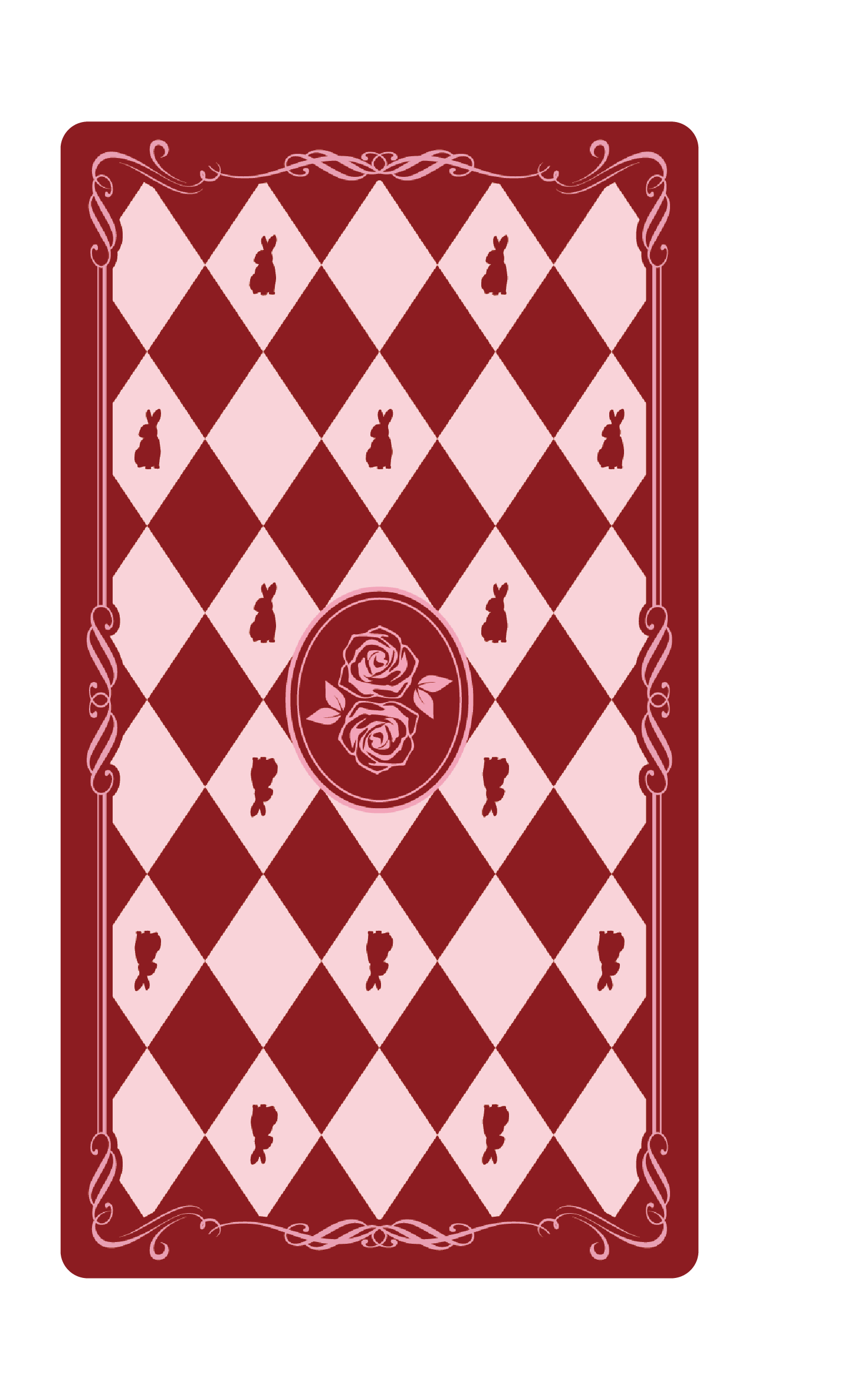 Scarlet Alice Tarot back