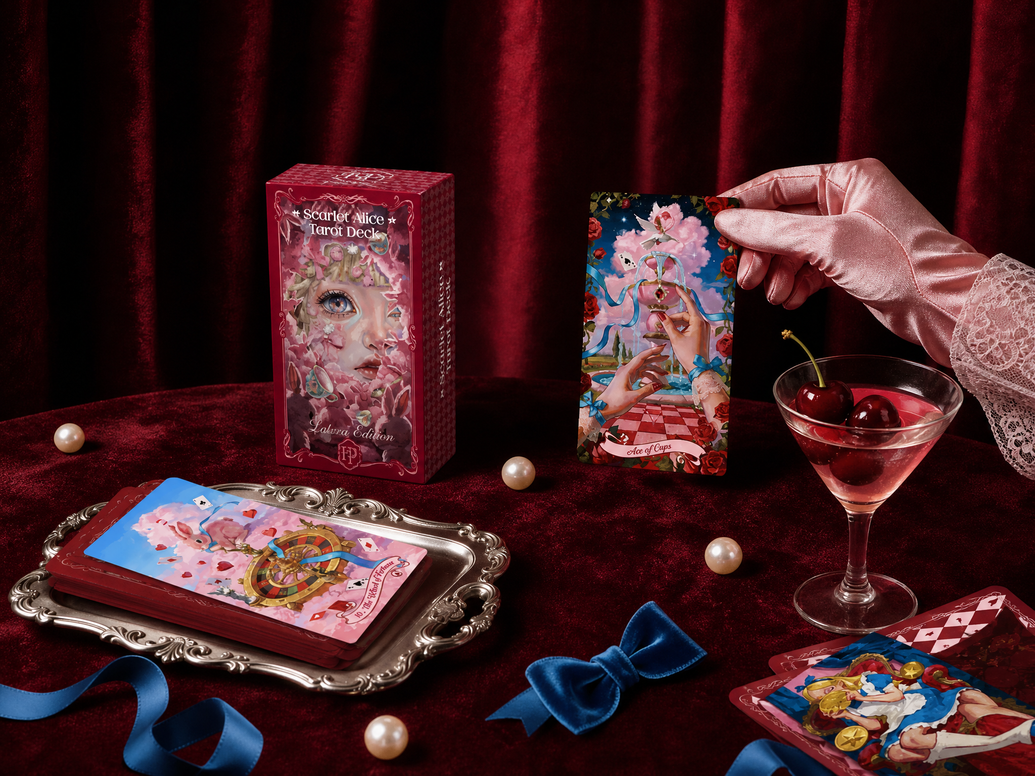 FairyPie 绯红爱丽丝红丝绒产品海报