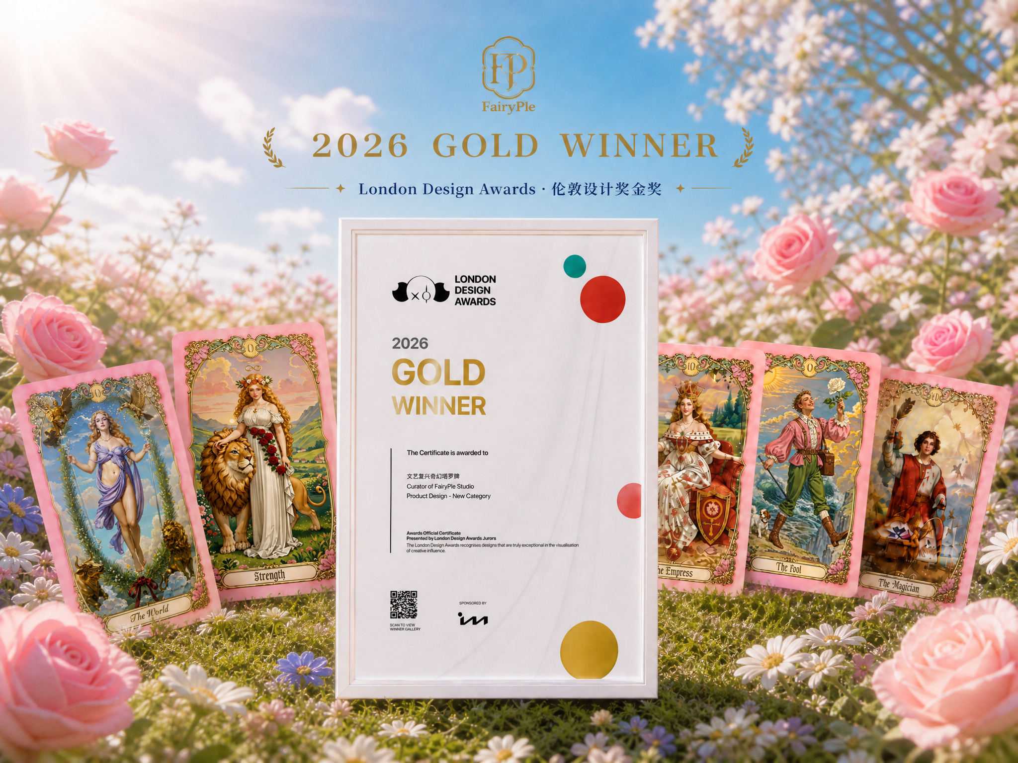 FairyPie 2026 London Design Awards 横版4比3金奖海报